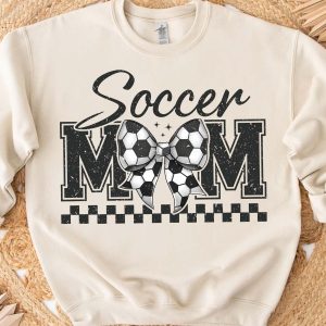 Retro Coquette Soccer Mom Sweatshirt – Game Day Mother's Day