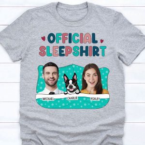 Sleepshirt Personalized Custom Photo Dog Shirt